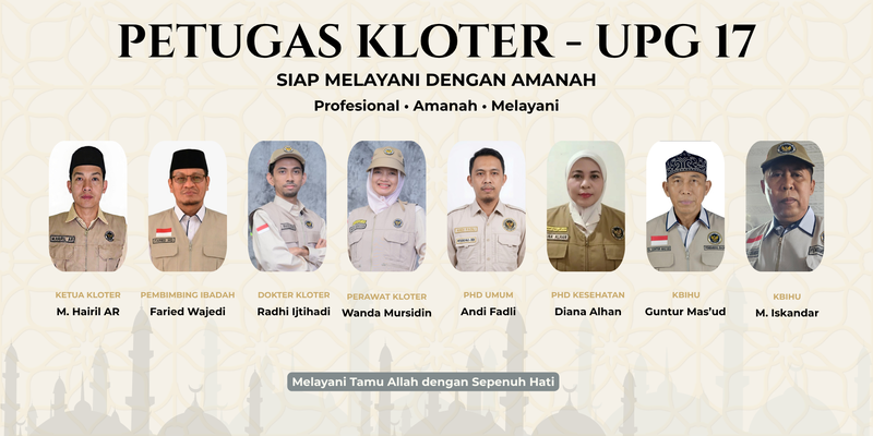 Mengenal 8 Petugas Kloter UPG 17 yang Siap Melayani Jamaah di Tanah Suci
