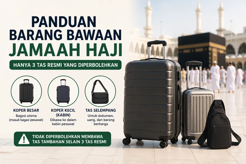 Panduan Resmi Barang Bawaan Jamaah Haji: Aturan Koper, Tas, dan Daftar Barang yang Sering Disita