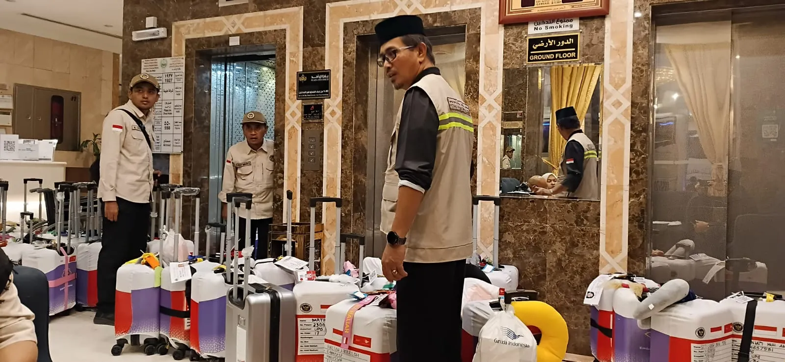PPIH Akomodasi Bantu Distribusi Koper Jamaah UPG 17, Permudah Proses Kedatangan di Madinah